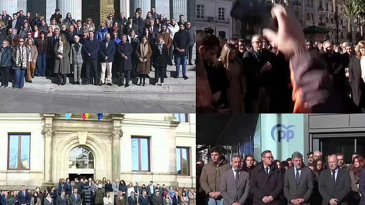 Informativo 24h - Minuto de silencio unánime en las instituciones en solidaridad con las víctimas del accidente de Adamuz