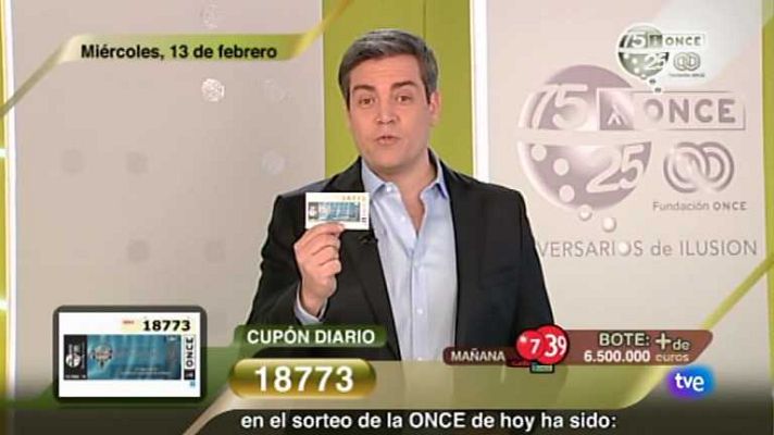 Sorteos ONCE - Sorteo ONCE - 13/02/13