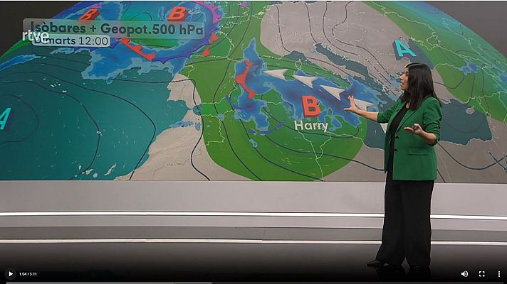 El temps - La Borrasca Harry: una llevantada de traca i mocador