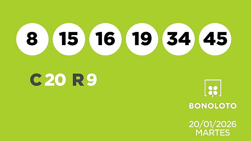 Sorteo de la Lotería Bonoloto y Euromillones del 20/01/2026 - Ver ahora