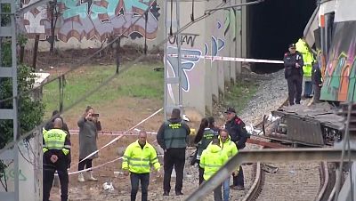 Paralizada la red de Rodalies en Cataluña tras el temporal y el descarrilamiento de dos trenes