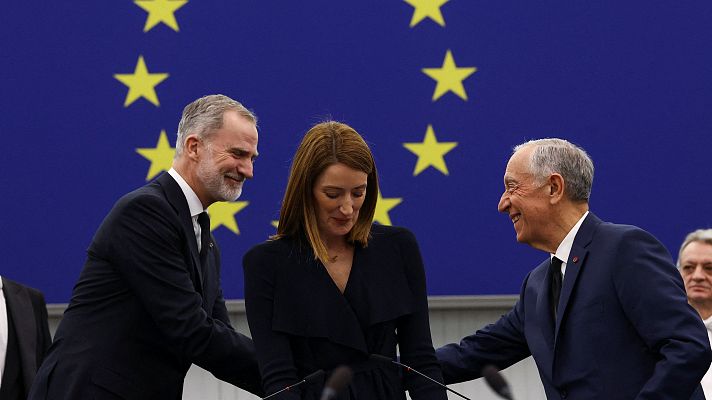 Informativo 24h - El rey reivindica "la idea de Europa" en el 40 aniversario de España en la UE: "Nunca ha sido tan necesaria"