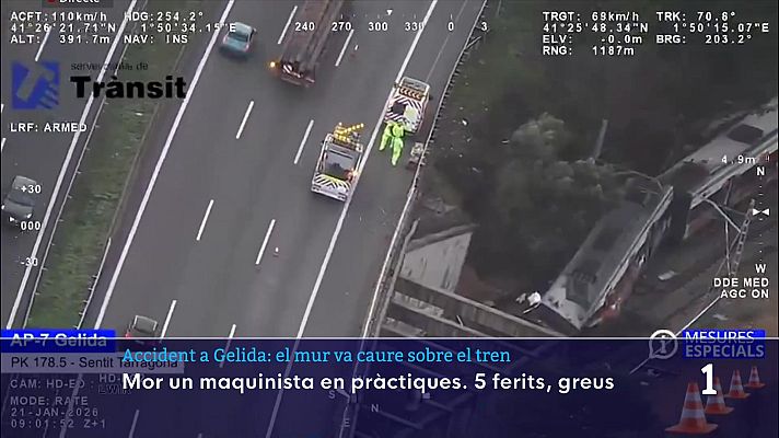 L'Informatiu - Investiguen l’accident de Gelida després d’estabilitzar la zona