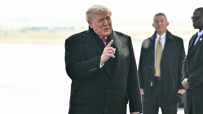 Telediario 1 - El Foro de Davos esperaba la intervención de Trump sobre Groenlandia