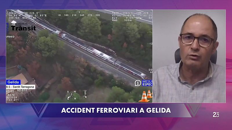 Ramon Pérez Mir analitza els riscos darrere el mur caigut a Gelida