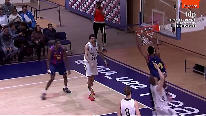 Baloncesto en RTVE - Dabone cierra con un matazo la victoria del Barça Atlétic ante el Real Madrid en la Liga U