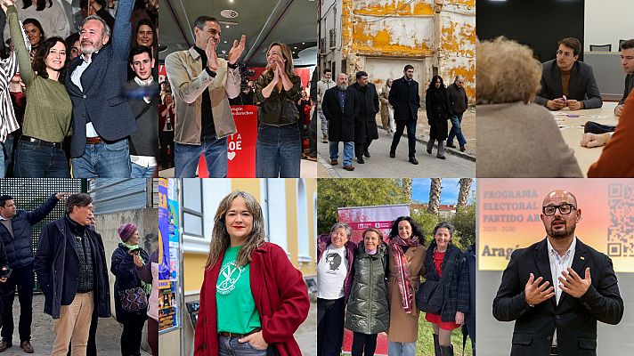 Telediario Fin de Semana - Sánchez y Ayuso marcan el primer domingo de campaña en Aragón acompañando a Alegría y Azcón