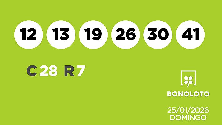 SELAE - Sorteo de la Lotería Bonoloto del 25/01/2026