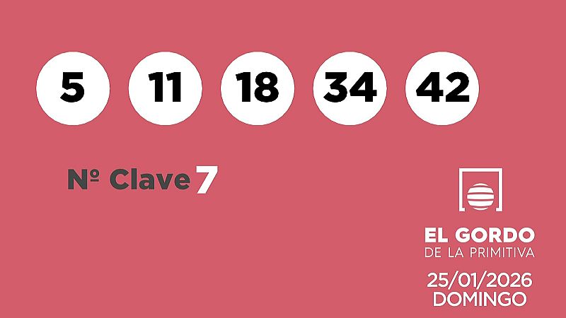 Sorteo de la Loter�a Gordo de la Primitiva del 25/01/2026 - Ver ahora