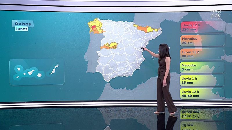 El Tiempo Noche - 25/01/26 - RTVE.es - El tiempo | Ver