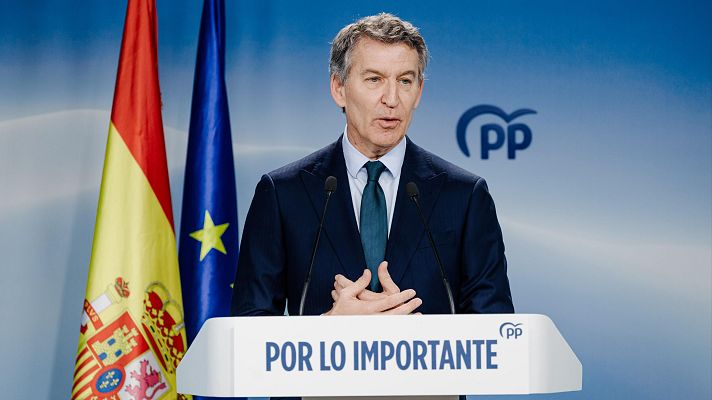 La hora de La 1 - Feijóo acusa a Sánchez de usar a Puente de "cortafuegos" tras el accidente de Adamuz