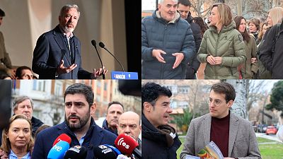 Alegría y Azcón preparan el debate cara a cara de este lunes