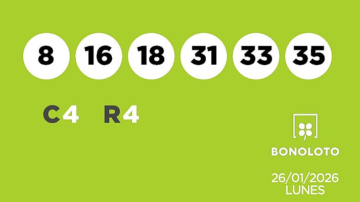 SELAE - Sorteo de la Lotería Bonoloto del 26/01/2026