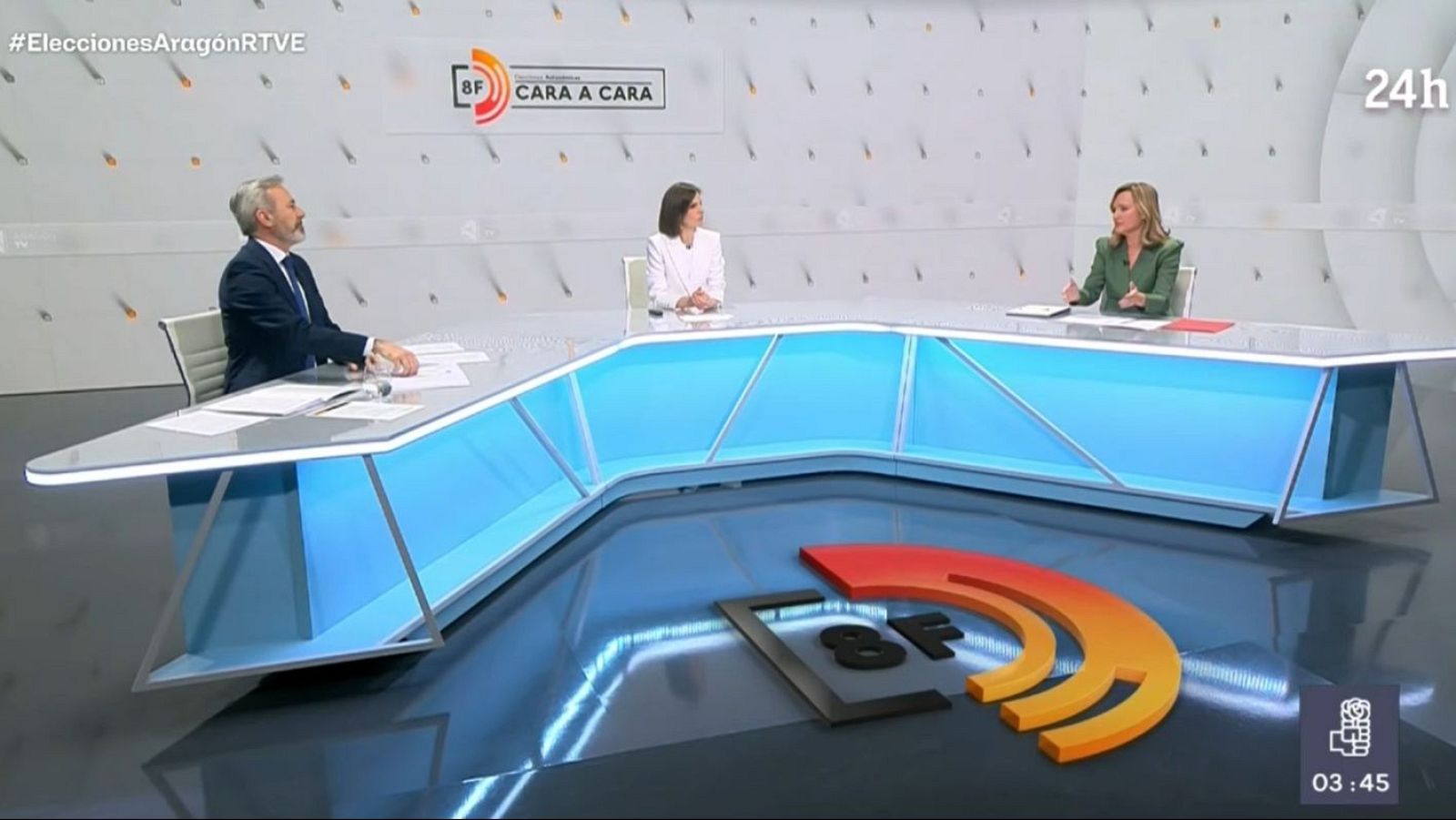 Azcón presume de datos económicos y Alegría reivindica que ha sido gracias a ejecutivos socialistas