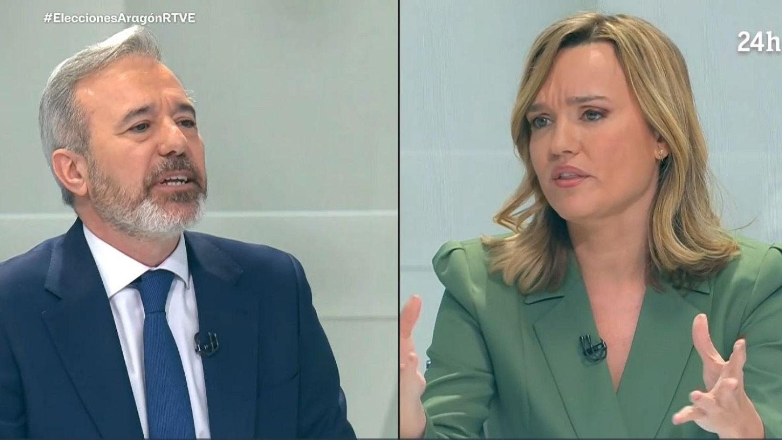 Azcón acusa a Alegría de "plegarse" ante el independentismo con el nuevo modelo de financiación