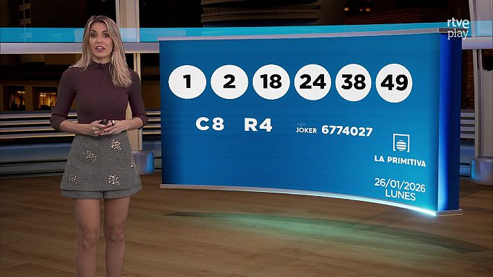 Loterías - Sorteo de la Bonoloto y Primitiva del 26/01/2026