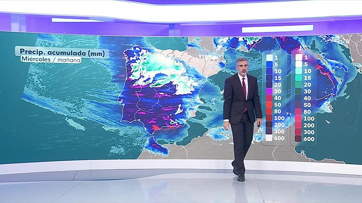 El tiempo - Precipitaciones persistentes en Galicia de madrugada, en el oeste del sistema central y en las sierras béticas