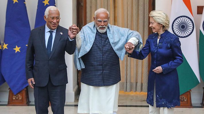 La tarde en 24h - La Unión Europea y la India sellan un histórico acuerdo comercial