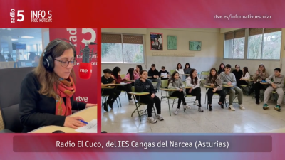 Así se vivió la emisión de Radio el Cuco del IES Cangas del Narcea por Radio 5
