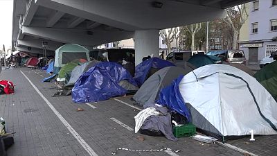La majoria dels acampats sota la C-31 a Badalona no són del B9