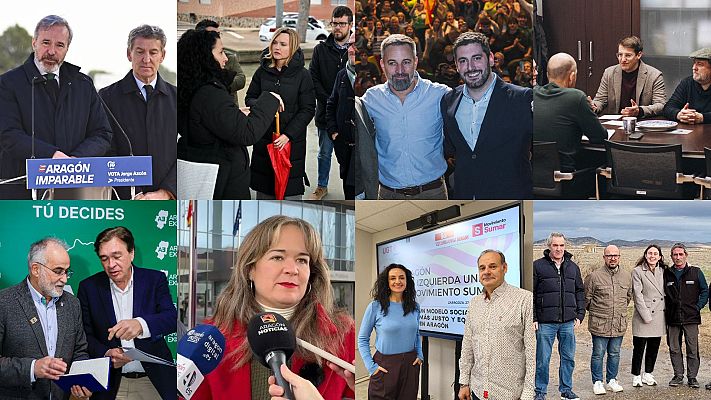 Telediario 2 - Feijóo entra en campaña, Abascal vuelve a Aragón, e IU-Sumar critica "el tinte nacional" de los actos