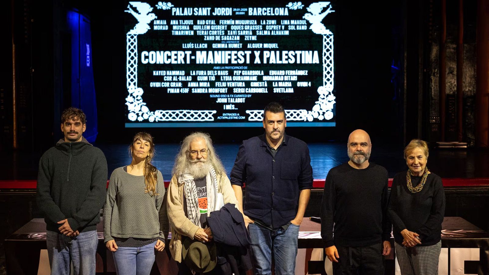 Tot a punt per al concert solidari amb Palestina al Sant Jordi