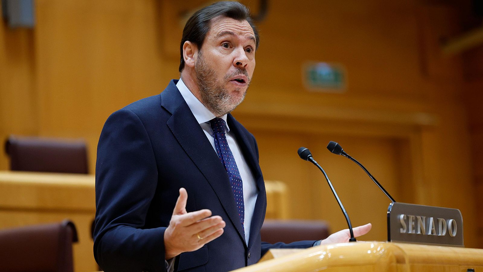 Comparecencia de Puente en el Senado: "No es una infraestructura abandonada ni olvidada" - Telediario 1 | Ver