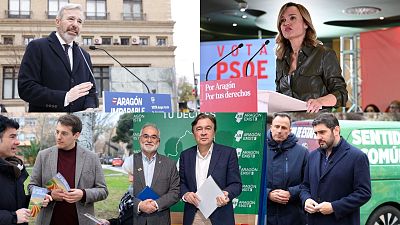 Los candidatos aragoneses se preparan para el debate a ocho en RTVE