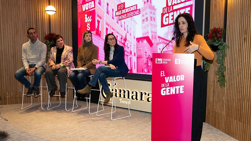 Abengochea (IU-Sumar) propone "más derechos y menos derechas" en Aragón y se muestra contraria a las inversiones de centros de datos