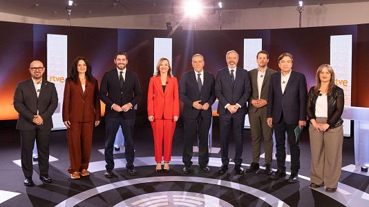 Minuto de oro de cada candidato del debate a ocho de RTVE de las elecciones de Arag�n 2026