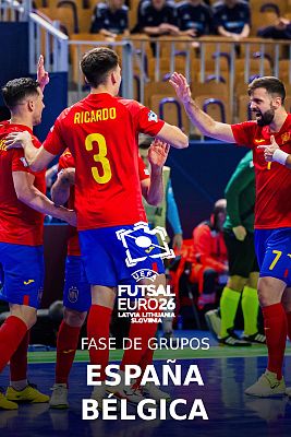 Fútbol Sala - Campeonato de Europa Masculino: España - Bélgica . Resumen