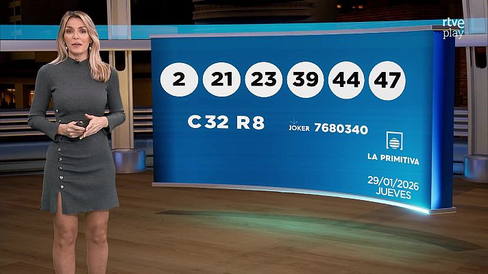 Loterías - Sorteo de la Lotería Nacional, Bonoloto, Primitiva y Jóker del 29/01/2026