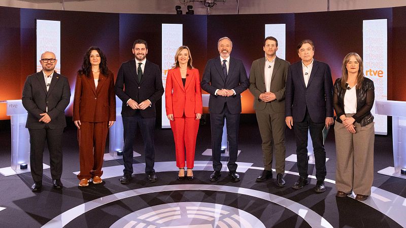 El debate a ocho en RTVE evidencia las diferencias en financiación, inmigración y futuros pactos