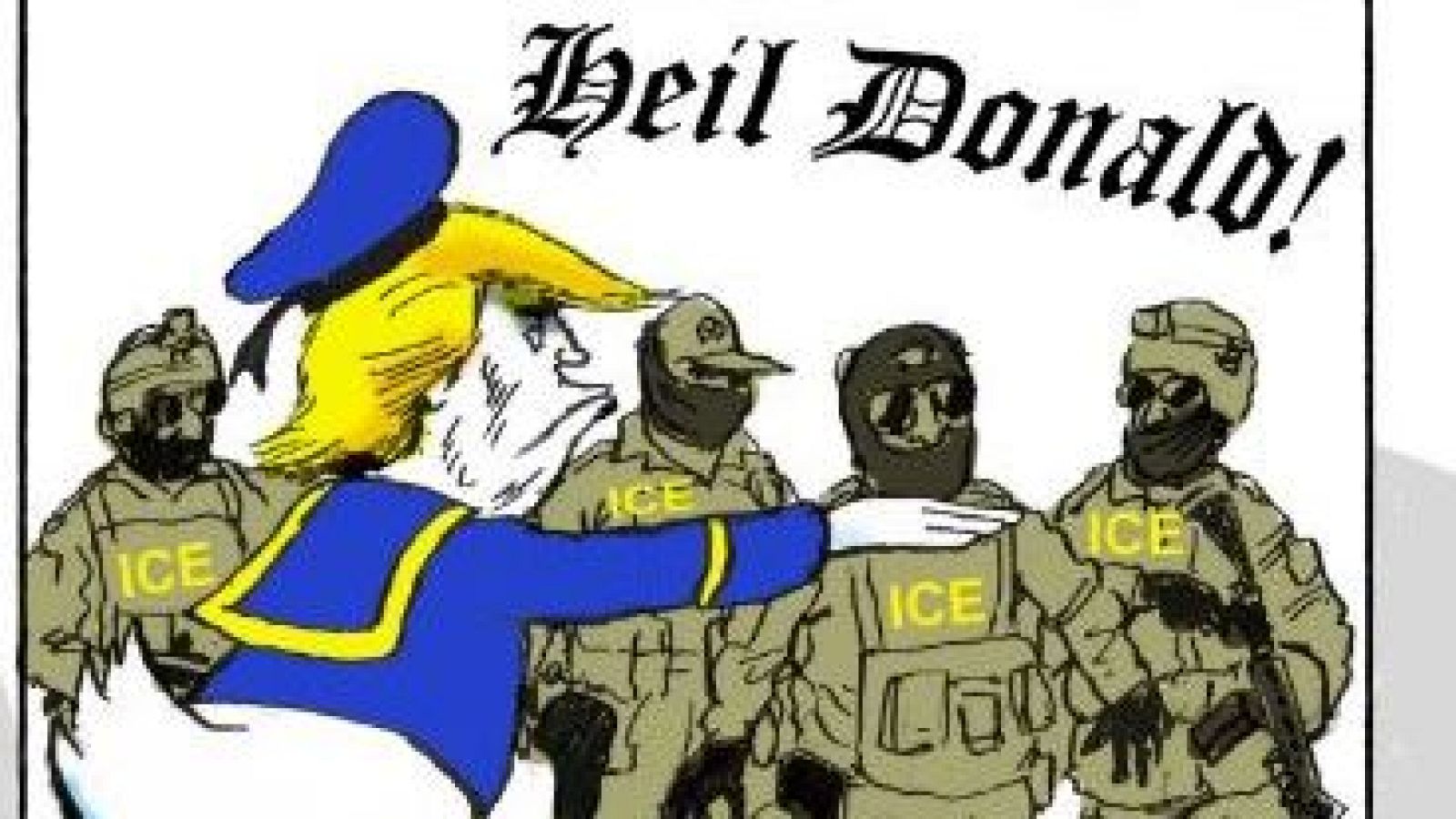 Hitler y Donald Trump protagonistas de la tira cómica de Gallego & Rey - Directo al grano | Ver