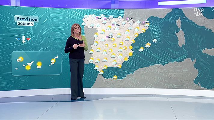 El tiempo - Probables precipitaciones persistentes y localmente fuertes en Galicia