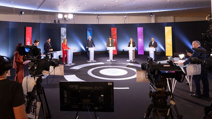 Telediario 1 - La resaca del debate a ocho de RTVE marca la jornada en la campaña aragonesa