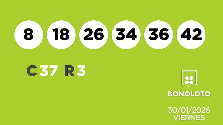 SELAE - Sorteo de la Lotería Bonoloto y Euromillones del 30/01/2026