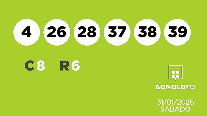 SELAE - Sorteo de la Lotería Bonoloto del 31/01/2026