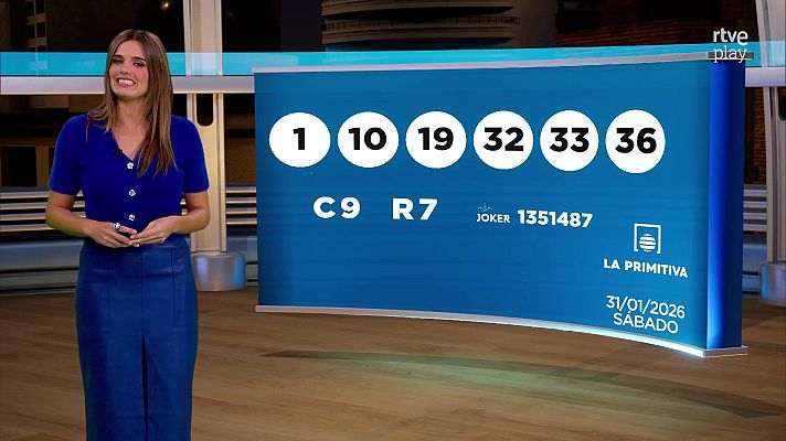 Loterías - Sorteo de la Bonoloto y Primitiva del 31/01/2026