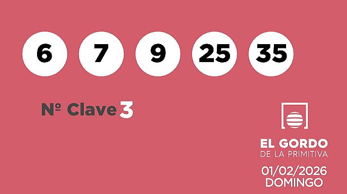 SELAE - Sorteo de la Lotería Gordo de la Primitiva del 01/02/2026