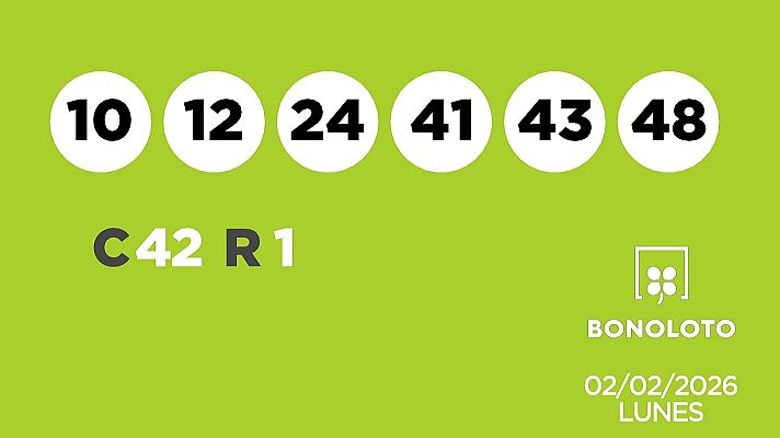 SELAE - Sorteo de la Lotería Bonoloto del 02/02/2026