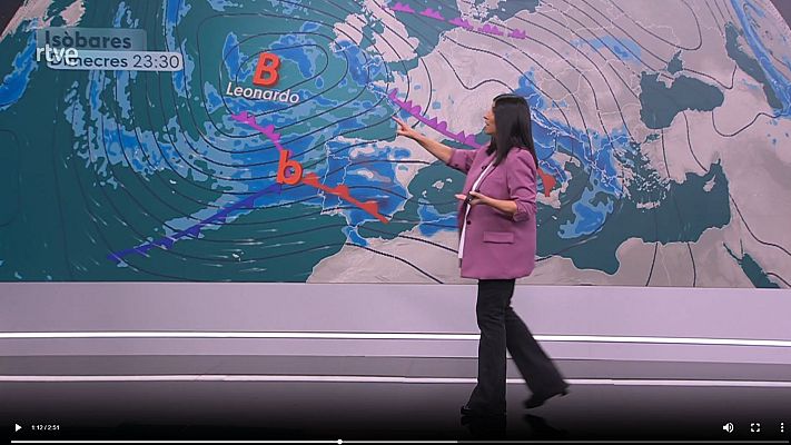El temps - Borrasca Leonardo: la vuitena d'aquest hivern... fins ara el més plujós dels darrers 30 anys
