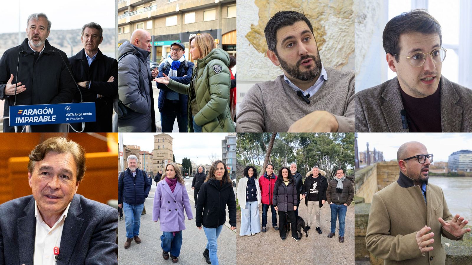 Recta final de la campaña en Aragón, con los líderes nacionales apoyando a los candidatos - Telediario 1 | Ver