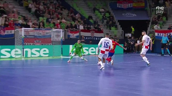 Fútbol Sala - Campeonato de Europa Masculino: Croacia - España. Resumen