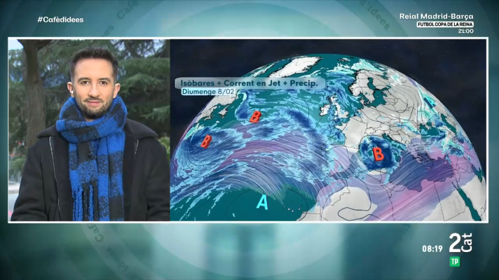 El temps - La borrasca Leonardo ens deixa un dijous de núvols, ruixats, tronades, vent i mala mar