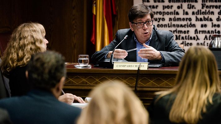 Telediario 1 - Salazar niega las acusaciones de acoso sexual en la comisión del caso Koldo