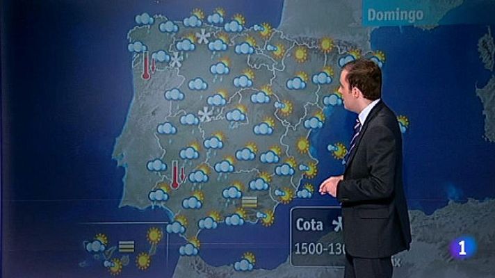 El tiempo - Lluvias débiles en el norte