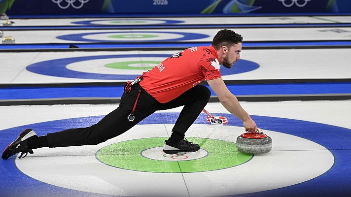 Curling JJOO Milano Cortina 2026 - Round Robin. Dobles Mixtos. Canadá - Italia