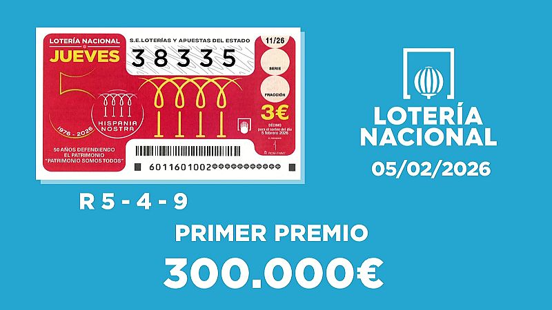 Sorteo de la Loter�a Nacional del 05/02/2026 - Ver ahora