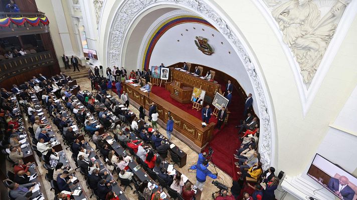 Telediario 2 - La Asamblea Nacional de Venezuela da el primer paso parlamentario para aprobar la ley de amnistía
